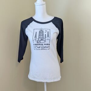 Lincoln Park Craft District Raglan Tee - Size Medium